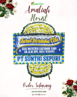 Papan Bunga Duka di Manggala