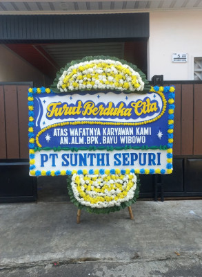 Papan Bunga Duka di Manggala